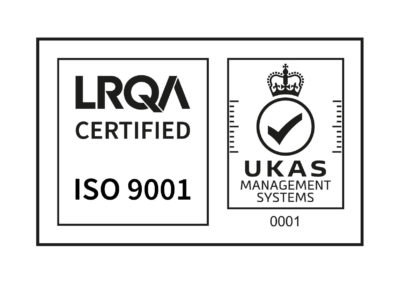 Logo: ISO 9001 - UKAS Management Systems 001